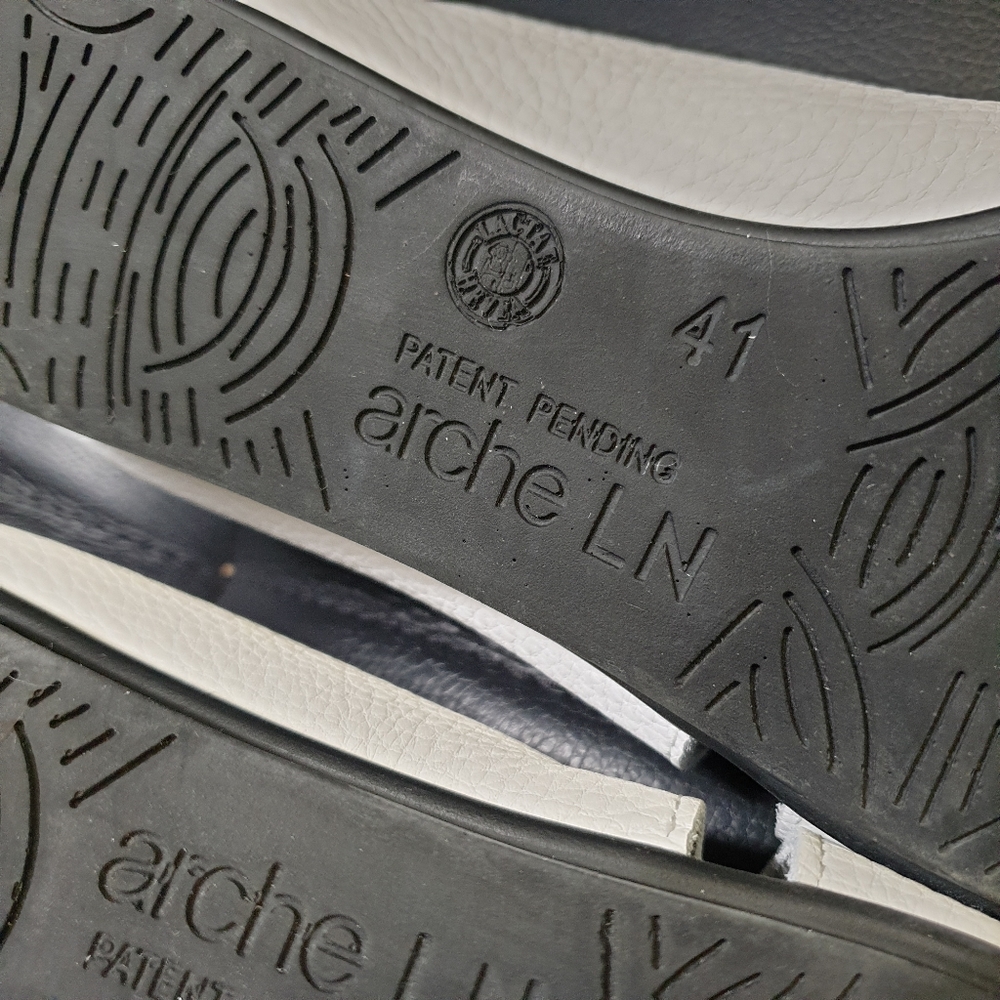 Arche Ninova Leather Flats Ballerina White - Picture 8 of 12